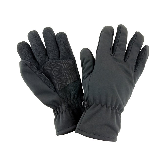 Softshell thermal glove Black