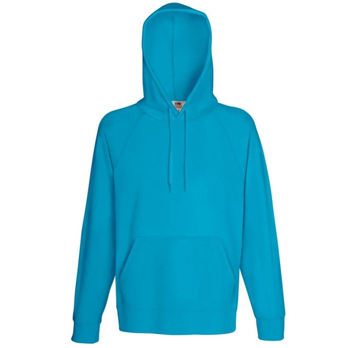 Lightweight hooded sweatshirt Azure Blue