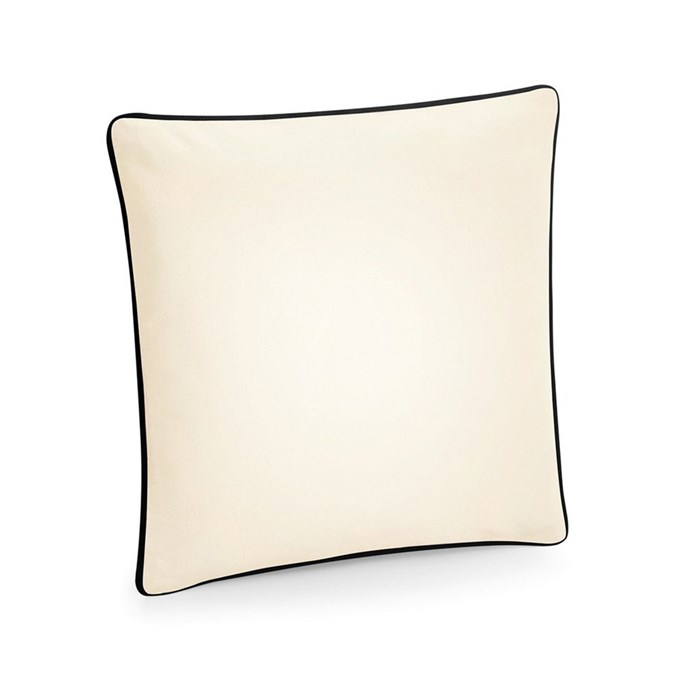 Westford Mill Fairtrade cotton piped cushion cover WM355