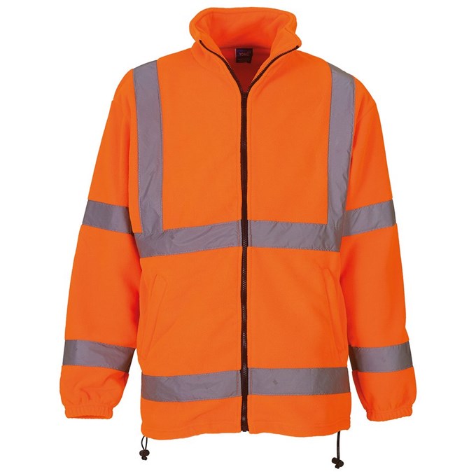 Hi-vis heavyweight fleece jacket (HVK08) Orange