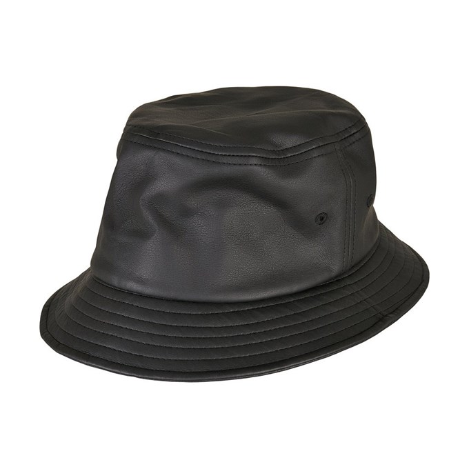 Imitation leather bucket hat (5003IL) YP201 Black