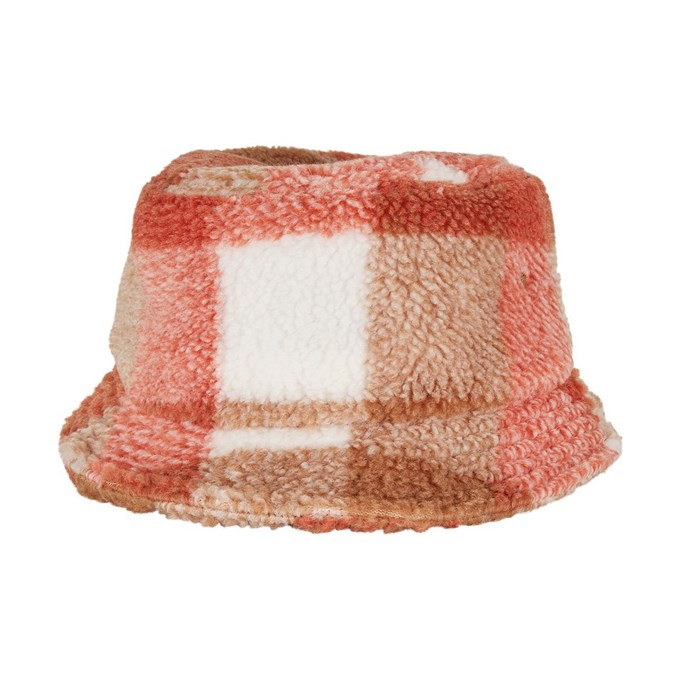 Sherpa check bucket hat (5003SC) YP205 White Sand/Toffee
