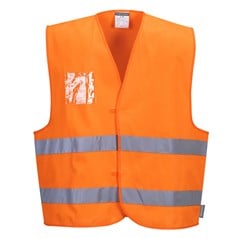 Portwest High Visibility Two Band ID Holder Safety Vest