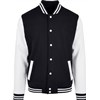 Basic college jacket BB004 Black/White
