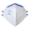 Portwest Biztex Disposible FFP2 Dust Mist Fold Flat Respirator -White