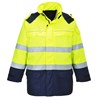 Portwest BizFlame Multi Arc Flame Chemical Resistant Hi Vis Jacket -Yellow/Navy