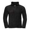 ¼ zip outdoor fleece Black