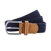 Braid stretch belt Navy