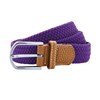 Braid stretch belt Purple