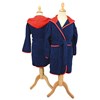 ARTG® Boyzz & Girlzz® hooded bathrobe AR021FNFR56 French Navy/   Fire Red