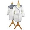ARTG® Boyzz & Girlzz® hooded bathrobe AR021WHAN56 White/   Anthracite Grey