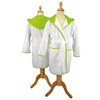 ARTG® Boyzz & Girlzz® hooded bathrobe AR021WHLI56 White/   Lime Green