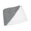 ARTG® Babiezz® medium baby hooded towel AR032WHAN White/   Anthracite Grey/   Anthracite Grey