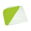 ARTG® Babiezz® medium baby hooded towel AR032WHLI White/   Lime Green/   Lime Green