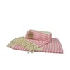 ARTG® Hamamzz® peshtemal towel AR055 Pink/ Cream