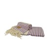 ARTG® Hamamzz® peshtemal towel AR055 Purple/ Cream