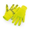 Softshell sports tech gloves BC310 Fluorescent Yellow