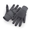 Softshell sports tech gloves BC310 Graphite Grey