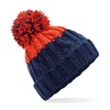 Apres beanie BC437ONFR Oxford Navy/ Fire Red