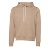 Unisex polycotton fleece pullover hoodie  Tan