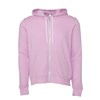 Unisex polycotton fleece full-zip hoodie  Lilac