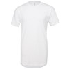 Unisex long body urban t-shirt BE122WHIT2XL White