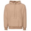 Unisex sueded fleece pullover hoodie BE130 Heather Oatmeal