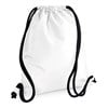 Icon drawstring backpack White/ Black