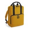 Recycled twin handle cooler backpack  Mustard