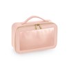 Boutique clear window travel case  Soft Pink