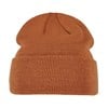 Build Your Brand Heavy Knit Beanie Hat BY001 Camel