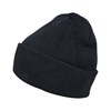 Build Your Brand Heavy Knit Beanie Hat BY001 Navy