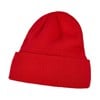 Build Your Brand Heavy Knit Beanie Hat BY001 Red