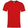 Unisex Jersey crew neck t-shirt Canvas Red