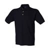 Classic cotton piqué polo with stand-up collar Navy*†