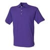 Classic cotton piqué polo with stand-up collar Purple