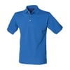 Classic cotton piqué polo with stand-up collar Royal*