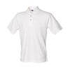 Classic cotton piqué polo with stand-up collar White*†