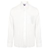 Wicking antibacterial long sleeve shirt White