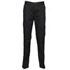 65/35 flat fronted chino trousers Black