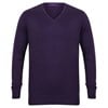 12 gauge v-neck jumper Purple