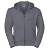 Authentic zipped hooded sweat Convoy Grey