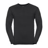 V-neck knitted sweater Black