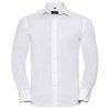 Long sleeved easycare tailored Oxford shirt White
