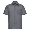 Short sleeve polycotton easycare poplin shirt Convoy Grey