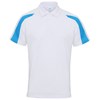 Contrast cool polo Arctic White/ Sapphire Blue