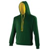 Varsity hoodie Forest Green/ Gold