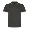Stretch tipped polo JP003CHWH2XL Charcoal/   White