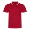 Stretch tipped polo JP003RDWH2XL Red/   White