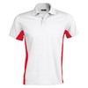Flags short sleeve bi-colour polo shirt White/ Red